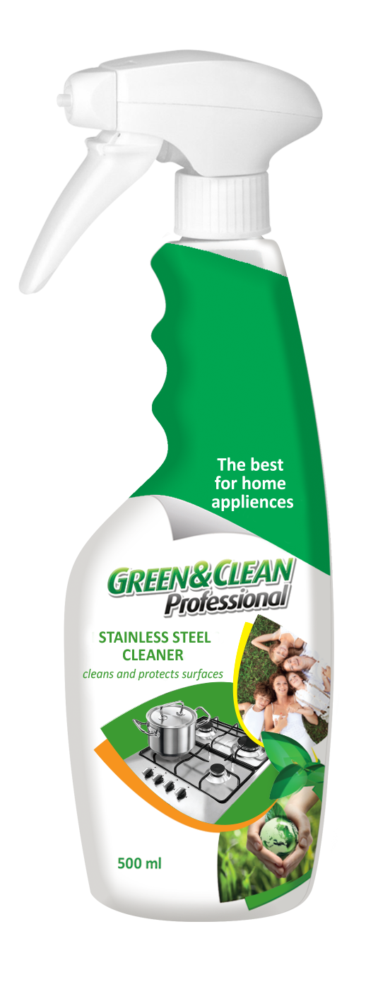 Засіб для догляду за поверхнями з нержавіючої сталі ТМ Green&Clean Professional 500 мл